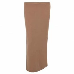 Brand new 😍 Womens Pure Extra Fine Merino Wool Long 👗 Skirt - Camel By Paul James Knitwear 🤩