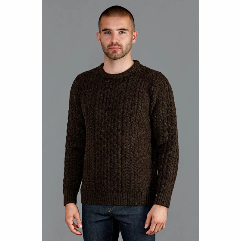 Deals ❤️ Mens Fisherman's British Wool Cable Johnston Jumper - Peat By Paul James Knitwear ✔️ 4 Deals ❤️ Mens Fisherman's British Wool Cable Johnston Jumper - Peat By Paul James Knitwear ✔️ - Image 2