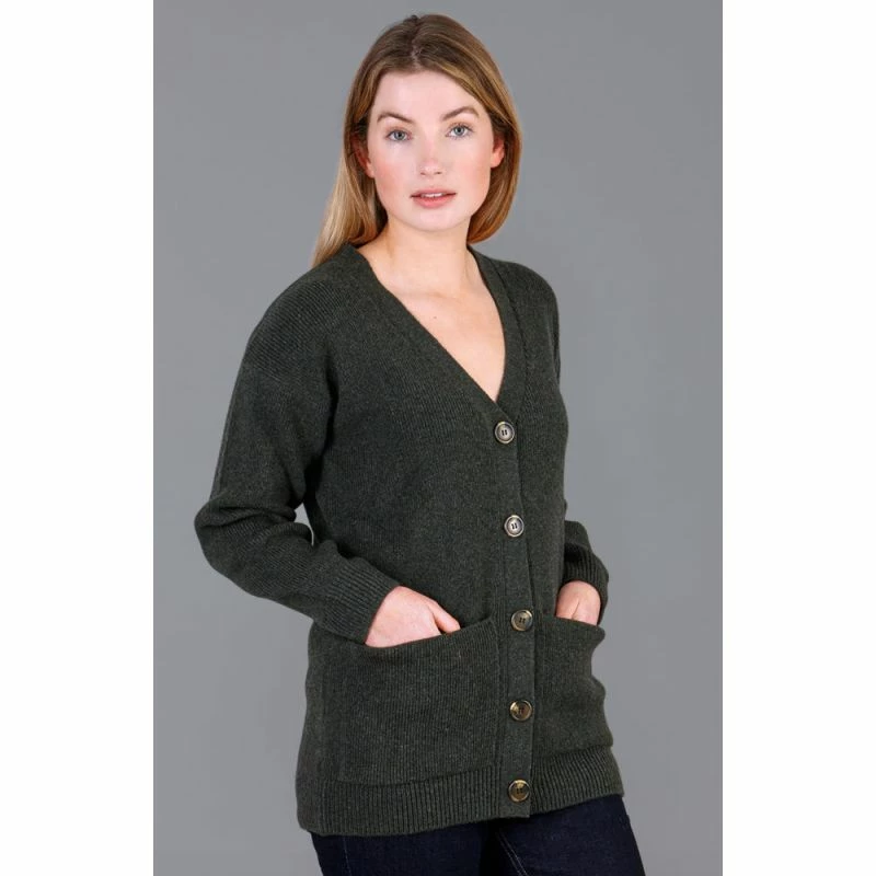 Best deal β Womens 100% Lambswool V Neck Ribbed Layla Cardigan With Pockets - Seaweed By Paul James Knitwear π€© 5 Best deal β Womens 100% Lambswool V Neck Ribbed Layla Cardigan With Pockets - Seaweed By Paul James Knitwear π€© - Image 3