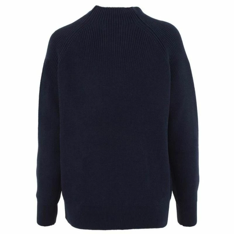 Wholesale βοΈ Womens Pure Cotton High Neck Raglan Jumper Navy By Paul James Knitwear π― 8 Wholesale βοΈ Womens Pure Cotton High Neck Raglan Jumper Navy By Paul James Knitwear π― - Image 6