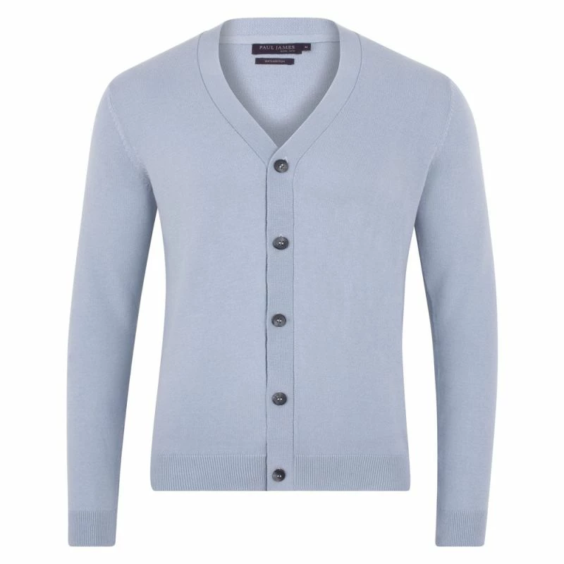 Best deal π― Mens Lightweight 100% Cotton Matthew Cardigan - Chalk Blue By Paul James Knitwear π 3 Best deal π― Mens Lightweight 100% Cotton Matthew Cardigan - Chalk Blue By Paul James Knitwear π