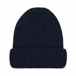 Best Pirce 👍 100% Extra Fine Merino Beanie Navy By Paul James Knitwear 👏