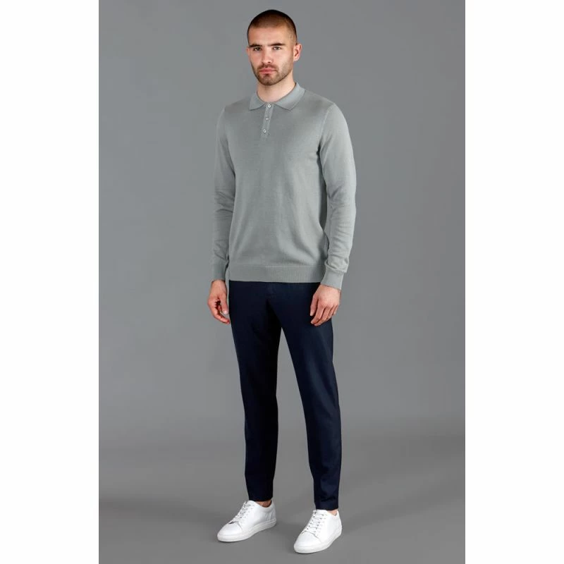 Buy π Mens 100% Cotton Long Sleeve Knitted Hall Polo π Shirt - Seal By Paul James Knitwear π₯° 5 Buy π Mens 100% Cotton Long Sleeve Knitted Hall Polo π Shirt - Seal By Paul James Knitwear π₯° - Image 3