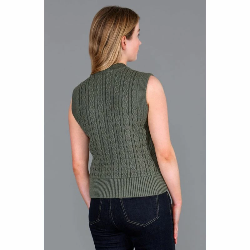 Top 10 π Womens Midweight 100% Cotton Aran Sleeveless Frances Tank - Khaki By Paul James Knitwear β¨ 5 Top 10 π Womens Midweight 100% Cotton Aran Sleeveless Frances Tank - Khaki By Paul James Knitwear β¨ - Image 3