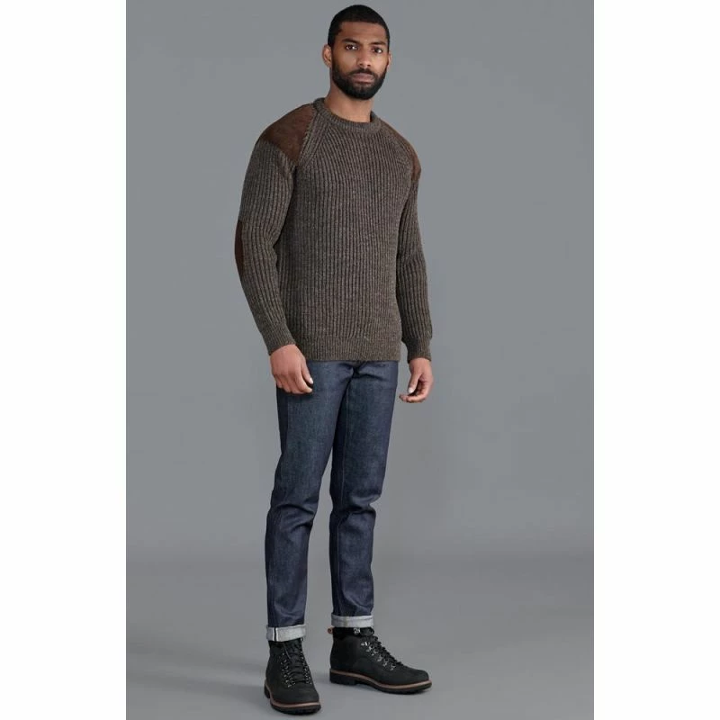 Discount π Mens Chunky British Wool Ribbed Shooting Jumper - Brown By Paul James Knitwear π€© 6 Discount π Mens Chunky British Wool Ribbed Shooting Jumper - Brown By Paul James Knitwear π€© - Image 4
