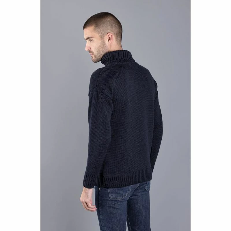 Outlet π€© The Modern Submariner - Roll Neck Merino Wool Jumper Navy By Paul James Knitwear βοΈ 6 Outlet π€© The Modern Submariner - Roll Neck Merino Wool Jumper Navy By Paul James Knitwear βοΈ - Image 4
