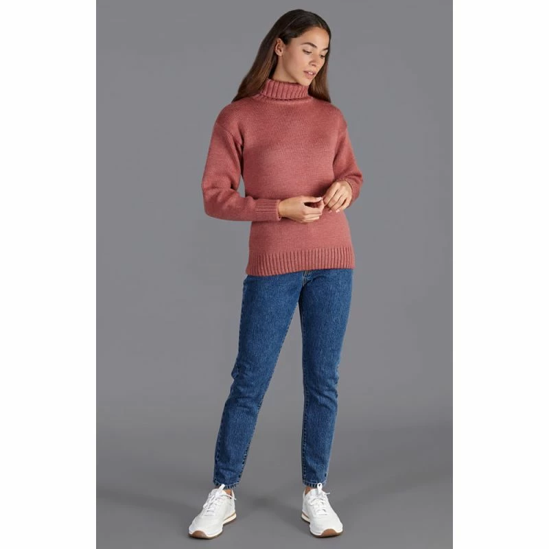Wholesale π Womens 100% Chunky Merino Wool Submariner Roll Neck Maria Jumper - Dusky Pink By Paul James Knitwear π― 6 Wholesale π Womens 100% Chunky Merino Wool Submariner Roll Neck Maria Jumper - Dusky Pink By Paul James Knitwear π― - Image 4