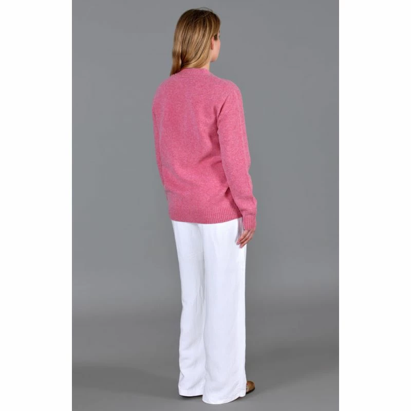 Wholesale π₯ Womens 100% Lambswool V Neck Lilly Cardigan With Pockets - Nougat Pink By Paul James Knitwear π 5 Wholesale π₯ Womens 100% Lambswool V Neck Lilly Cardigan With Pockets - Nougat Pink By Paul James Knitwear π - Image 3