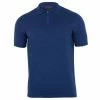 Discount ✨ Mens 100% Extra Fine Merino Wool Short Sleeve Polo 👕 Shirt - Indigo By Paul James Knitwear 🥰 -us-Paul James Knitwear Sales 2022 eo02nopqqoqaruthqbef