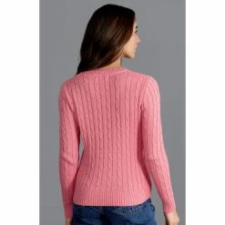 Wholesale ❤️ Womens 100% Cotton Crew Neck Cable Taylor Jumper - Starlet Pink By Paul James Knitwear 🎁 -us-Paul James Knitwear Sales 2022 eq7asvpszbakqcedilvw