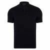 Cheap 🎁 Mens 100% Extra Fine Merino Wool Short Sleeve Polo 👕 Shirt - Black By Paul James Knitwear 🔔 -us-Paul James Knitwear Sales 2022 evysnl8miukuiyjgxnte