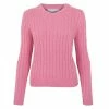 Wholesale ❤️ Womens 100% Cotton Crew Neck Cable Taylor Jumper - Starlet Pink By Paul James Knitwear 🎁 -us-Paul James Knitwear Sales 2022 eynksuzxmiimbee761yv