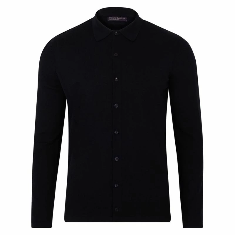 Top 10 π Mens Lightweight Extra Fine Merino Long Sleeve Aiden π Shirt - Black By Paul James Knitwear π 3 Top 10 π Mens Lightweight Extra Fine Merino Long Sleeve Aiden π Shirt - Black By Paul James Knitwear π