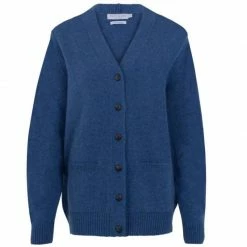 Outlet π₯° Mens Lambswool Two Pocket Cardigan π Jeans - Blue By Paul James Knitwear β