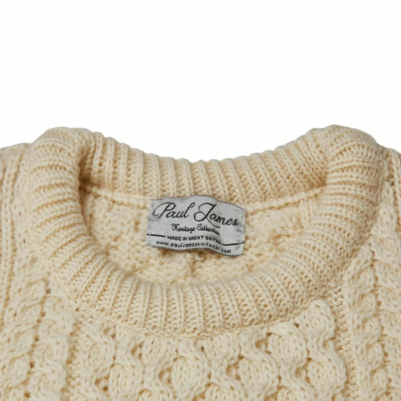 Best reviews of β¨ Mens Fisherman's British Wool Cable Johnston Jumper - Ecru By Paul James Knitwear π 4 Best reviews of β¨ Mens Fisherman's British Wool Cable Johnston Jumper - Ecru By Paul James Knitwear π - Image 2