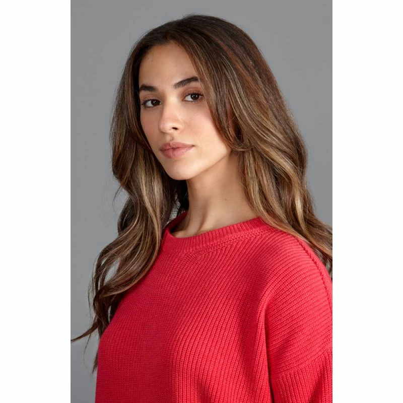 Cheap π― Womens 100% Cotton Ribbed Crew Neck Tiffany Jumper - Bittersweet Red By Paul James Knitwear β¨ 4 Cheap π― Womens 100% Cotton Ribbed Crew Neck Tiffany Jumper - Bittersweet Red By Paul James Knitwear β¨ - Image 2