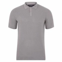 Best deal 😉 Mens Lightweight 100% Cotton Tuck Stitch Samuel Polo 👕 Shirt - Seal By Paul James Knitwear 😀