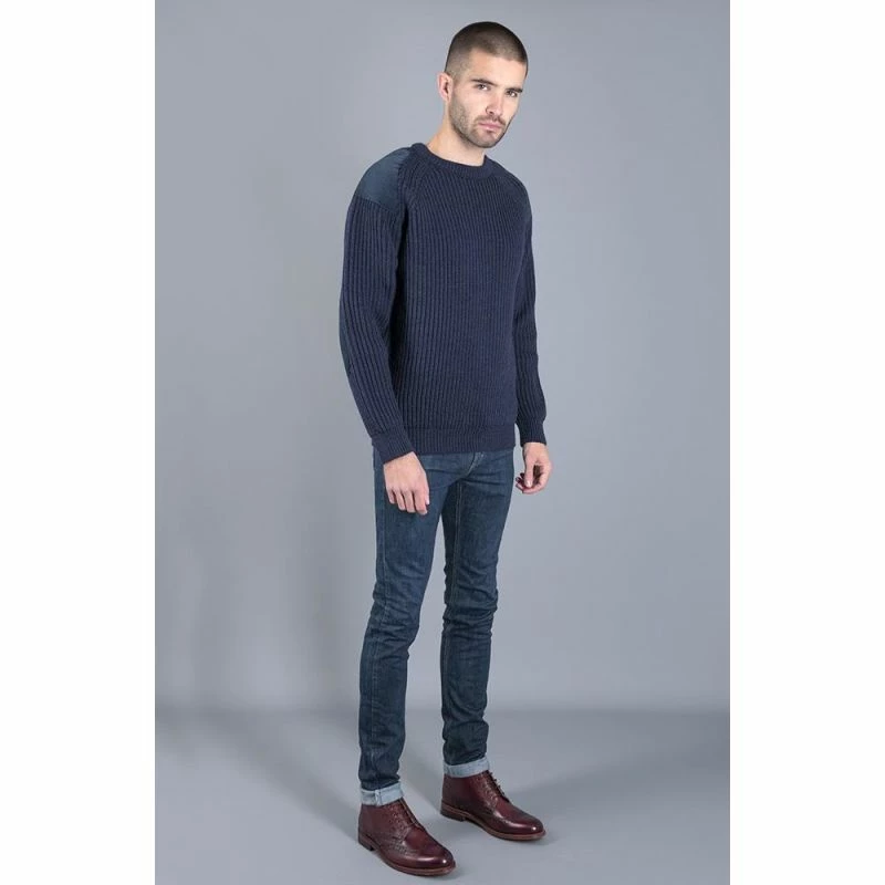 Best deal π₯ Mens Chunky British Wool Ribbed Shooting Jumper - Navy By Paul James Knitwear 𧨠6 Best deal π₯ Mens Chunky British Wool Ribbed Shooting Jumper - Navy By Paul James Knitwear 𧨠- Image 4