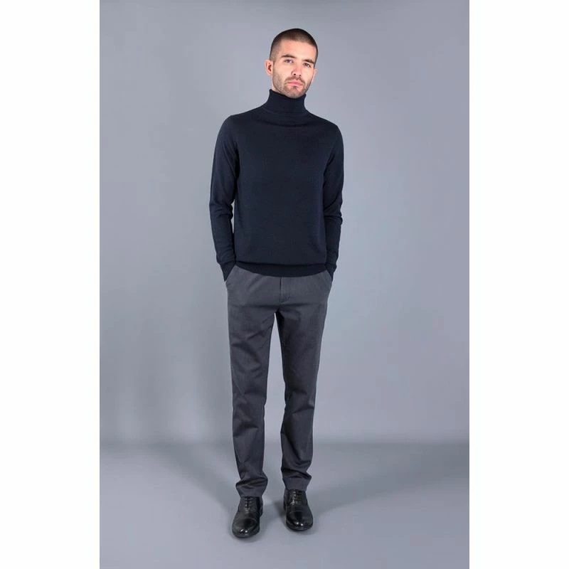 Hot Sale π Mens Extra Fine Merino Wool Roll Neck Weston Jumper - Navy By Paul James Knitwear 𧨠5 Hot Sale π Mens Extra Fine Merino Wool Roll Neck Weston Jumper - Navy By Paul James Knitwear 𧨠- Image 3