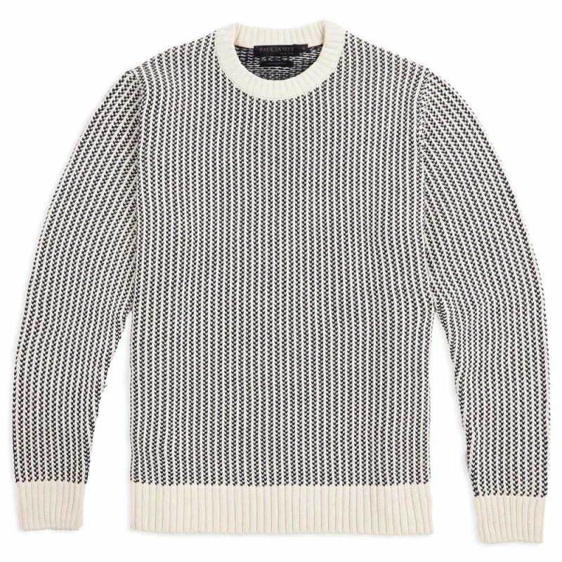 Promo π Mens 100% Cotton Fisherman Tuck Stitch Jumper - Off White By Paul James Knitwear π₯ 3 Promo π Mens 100% Cotton Fisherman Tuck Stitch Jumper - Off White By Paul James Knitwear π₯