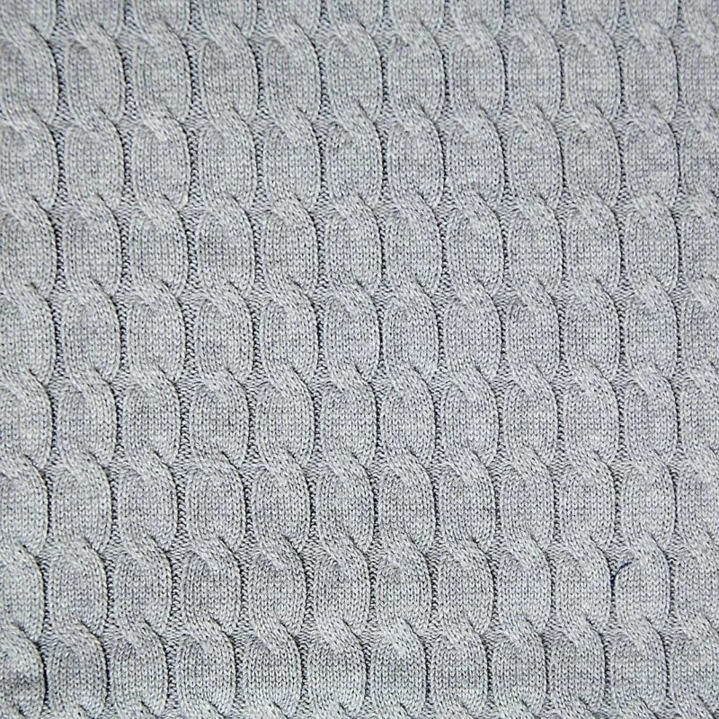 Outlet 𧨠Pure Cotton Cable Bed Runner - Ash Grey By Paul James Knitwear 𧨠3 Outlet 𧨠Pure Cotton Cable Bed Runner - Ash Grey By Paul James Knitwear 𧨠- Image 2