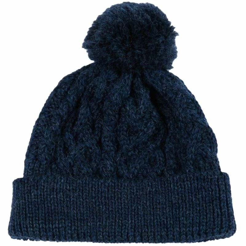 Best Sale ❤️ Fisherman'S British Wool Cable Beanie - Denim By Paul James Knitwear 🔥 3 Best Sale ❤️ Fisherman'S British Wool Cable Beanie - Denim By Paul James Knitwear 🔥