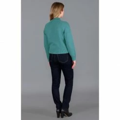 Buy 🌟 Womens Midweight 100% Cotton Turtleneck Raglan Sleeve Jumper - Teal By Paul James Knitwear 🌟 -us-Paul James Knitwear Sales 2022 gyjwy3efzcjih3xdi54x