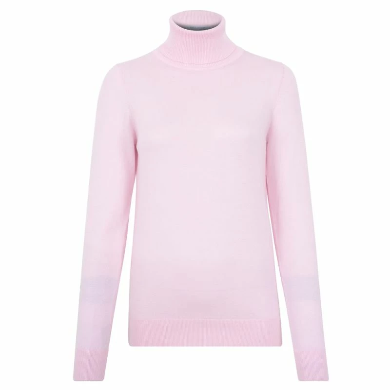 Brand new π Womens Ultra-Fine Cotton Roll Neck Long Sleeve Terri Jumper - Soft Pink By Paul James Knitwear π 3 Brand new π Womens Ultra-Fine Cotton Roll Neck Long Sleeve Terri Jumper - Soft Pink By Paul James Knitwear π