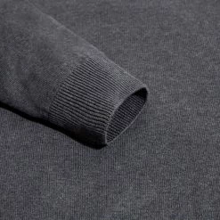 Best Sale 🔥 Mens 100% Cotton Lightweight Zip Neck Foster Jumper - Charcoal By Paul James Knitwear 😉 -us-Paul James Knitwear Sales 2022 h8eohapkwfcpdsc6zbyx