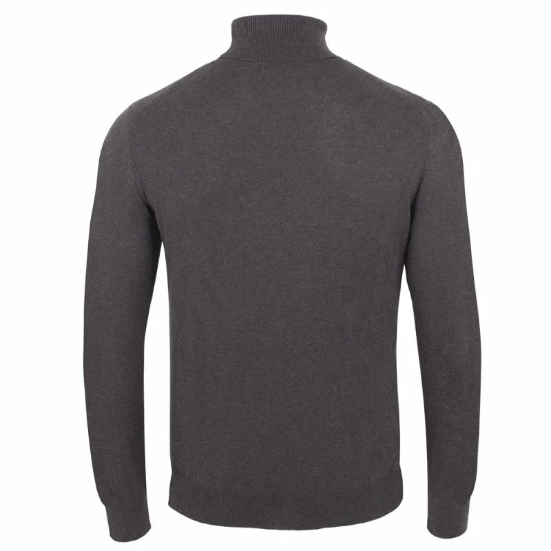Deals π Mens 100% Ultra Fine Cotton Roll Neck Atwood Jumper - Charcoal By Paul James Knitwear π€© 4 Deals π Mens 100% Ultra Fine Cotton Roll Neck Atwood Jumper - Charcoal By Paul James Knitwear π€© - Image 2