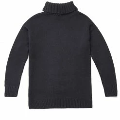 Best Pirce ⌛ The Modern Submariner - Roll Neck Merino Wool Jumper Black By Paul James Knitwear 🥰