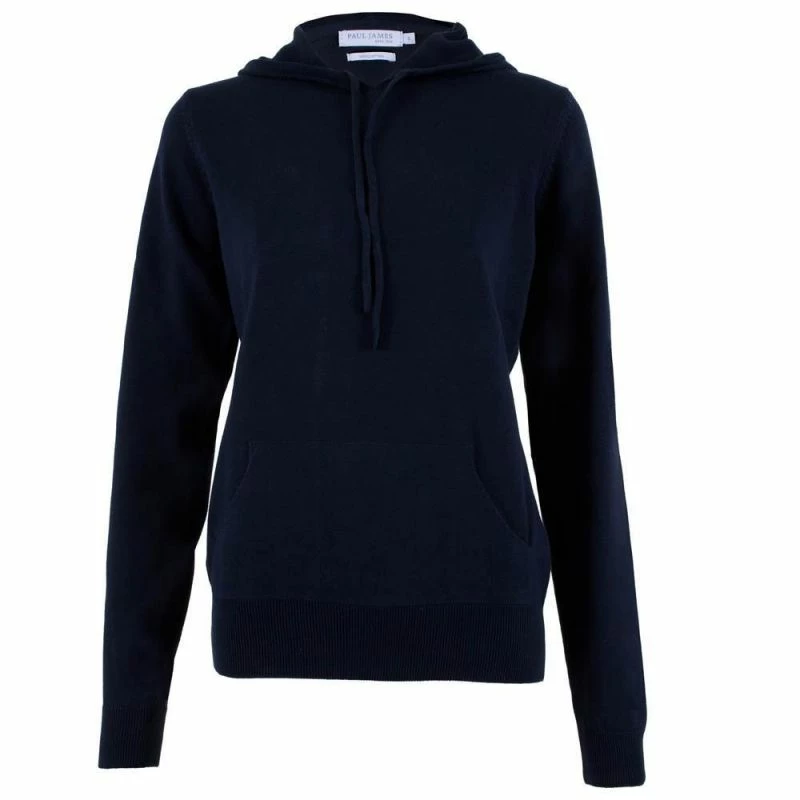 Best Sale ✨ Womens Pure Cotton Hooded Long Sleeve Jumper Navy By Paul James Knitwear ✔️ 3 Best Sale ✨ Womens Pure Cotton Hooded Long Sleeve Jumper Navy By Paul James Knitwear ✔️