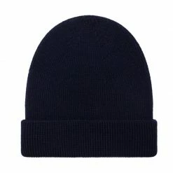 Cheapest 👍 Heavyweight 100% Extra Fine Merino Fisherman Beanie Navy By Paul James Knitwear 🤩