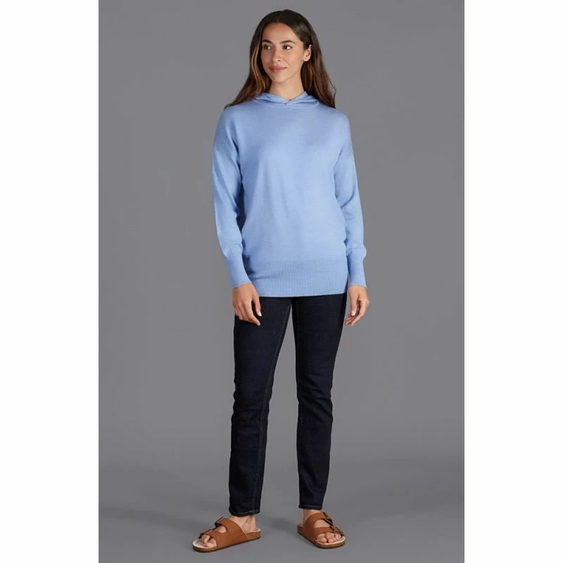 Best reviews of π Women's Pure Extra Fine Merino Wool Relaxed Fit Hooded Hope Jumper - Sky Blue By Paul James Knitwear π 5 Best reviews of π Women's Pure Extra Fine Merino Wool Relaxed Fit Hooded Hope Jumper - Sky Blue By Paul James Knitwear π - Image 3