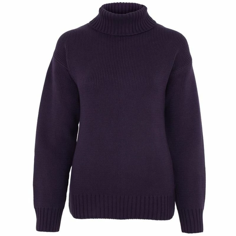 Coupon π₯° Womens Pure Cotton Heavyweight Submariner Roll Neck Jumper Tabitha - Blackcurrant By Paul James Knitwear π₯ 3 Coupon π₯° Womens Pure Cotton Heavyweight Submariner Roll Neck Jumper Tabitha - Blackcurrant By Paul James Knitwear π₯