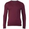 Cheapest 🌟 Mens Extra Fine Merino Wool Crew Neck Callington Jumper - Burgundy By Paul James Knitwear 👏