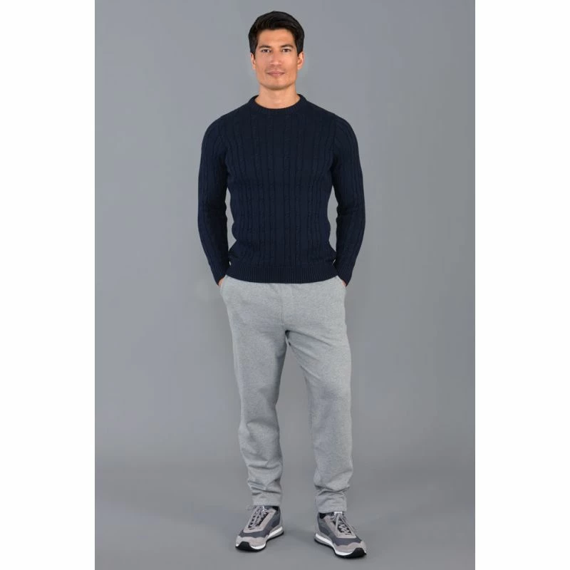 Coupon π₯ Mens 100% Cotton Chunky Cable Hughes Jumper - Navy By Paul James Knitwear π 5 Coupon π₯ Mens 100% Cotton Chunky Cable Hughes Jumper - Navy By Paul James Knitwear π - Image 3