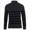 Budget 💯 Men'S Chunky Merino Breton Stripe Submariner Roll Neck Jumper Charcoal By Paul James Knitwear 🔔 -us-Paul James Knitwear Sales 2022 j6jb0itcqqoe76o5zchp