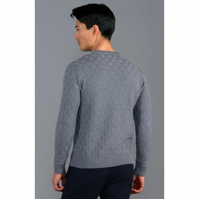 Cheap β¨ Mens 100% Extrafine Merino Wool Textured Cox Jumper- Mid Grey By Paul James Knitwear π 6 Cheap β¨ Mens 100% Extrafine Merino Wool Textured Cox Jumper- Mid Grey By Paul James Knitwear π - Image 4