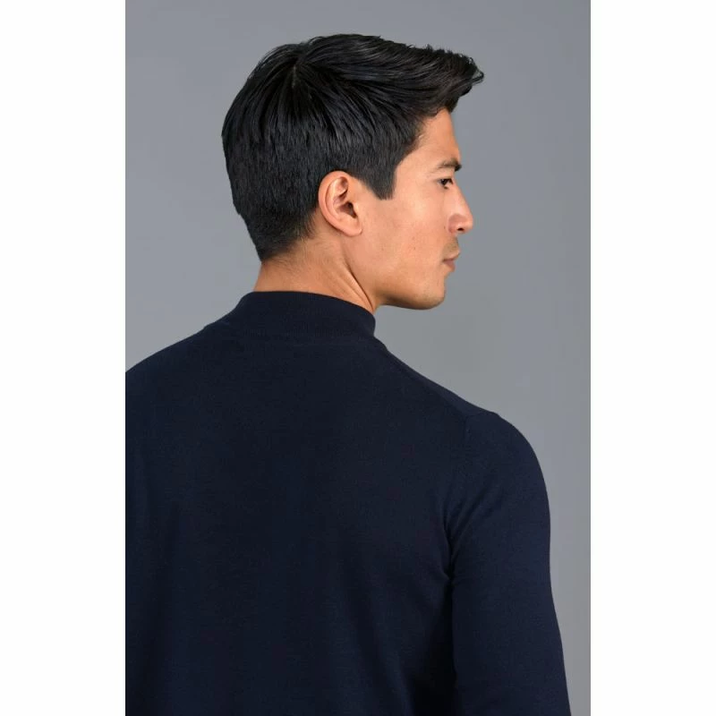 Cheap π Mens 100% Ultra Fine Cotton Mock Turtle Neck Spencer Jumper - Navy By Paul James Knitwear β¨ 5 Cheap π Mens 100% Ultra Fine Cotton Mock Turtle Neck Spencer Jumper - Navy By Paul James Knitwear β¨ - Image 3