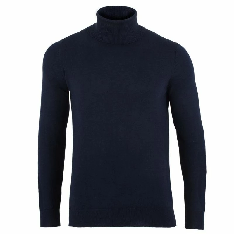 New π₯° Mens 100% Ultra Fine Cotton Roll Neck Atwood Jumper - Navy By Paul James Knitwear π€© 3 New π₯° Mens 100% Ultra Fine Cotton Roll Neck Atwood Jumper - Navy By Paul James Knitwear π€©