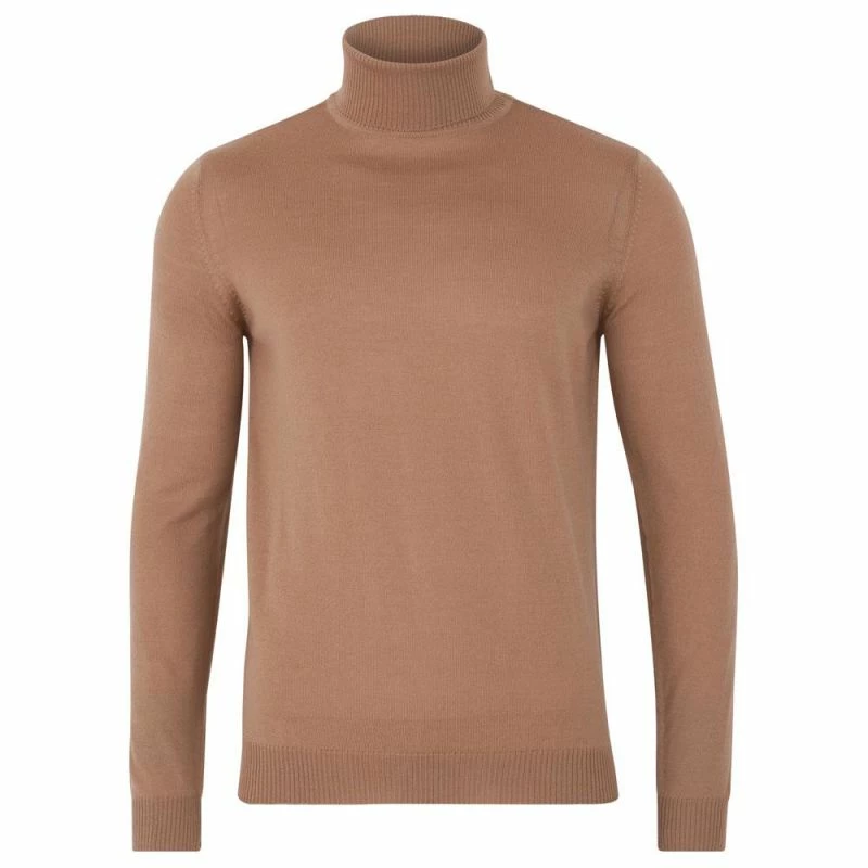 Discount π Mens Extra Fine Merino Wool Roll Neck Weston Jumper - Camel By Paul James Knitwear π 3 Discount π Mens Extra Fine Merino Wool Roll Neck Weston Jumper - Camel By Paul James Knitwear π