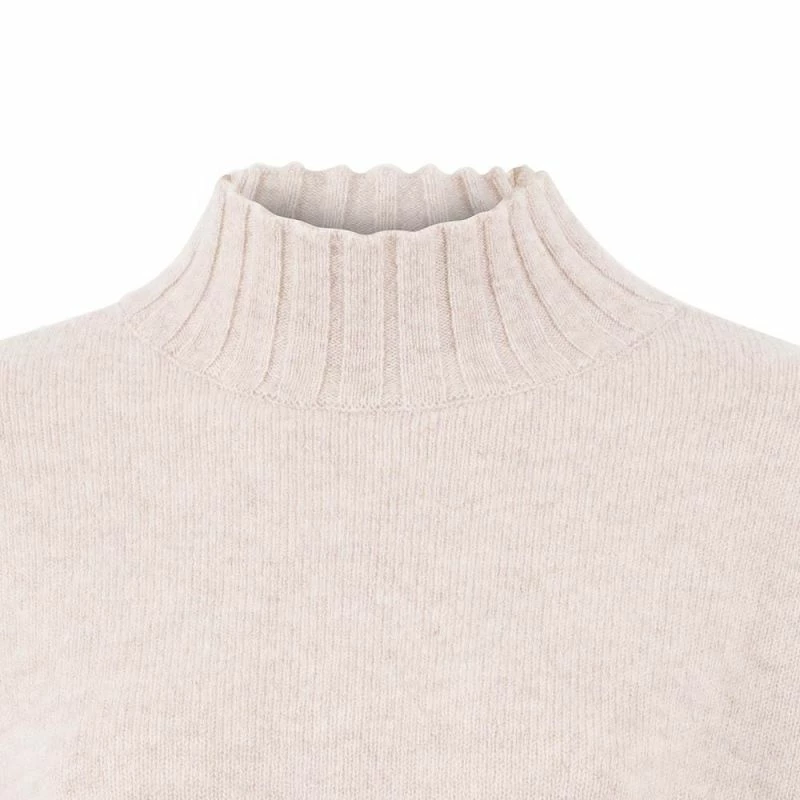 Outlet π― Womens 100% Lambswool Grown On Neck Jumper - Neutrals By Paul James Knitwear π 4 Outlet π― Womens 100% Lambswool Grown On Neck Jumper - Neutrals By Paul James Knitwear π - Image 2