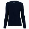 Promo 🎁 Womens 100% Cotton Crew Neck Cable Taylor Jumper - Navy By Paul James Knitwear 🧨 -us-Paul James Knitwear Sales 2022 k0f9gkesxujqej8zzgde