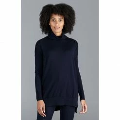 Buy 🔔 Womens Pure Extra Fine Merino Wool Oversized Roll Neck Henrietta Jumper - Blue By Paul James Knitwear ✨ -us-Paul James Knitwear Sales 2022 k5w73afkfchcxzzjqp4y