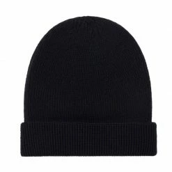 Promo π Heavyweight 100% Extra Fine Merino Fisherman Beanie Black By Paul James Knitwear π