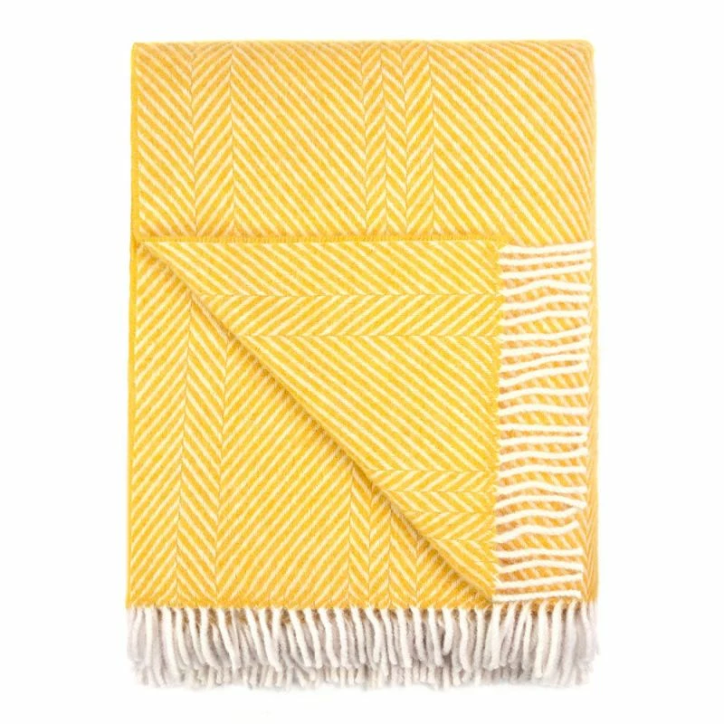 Buy β¨ Keats Heavyweight Shetland Wool Chevron Blanket - Sunburst By Paul James Knitwear π 4 Buy β¨ Keats Heavyweight Shetland Wool Chevron Blanket - Sunburst By Paul James Knitwear π - Image 2