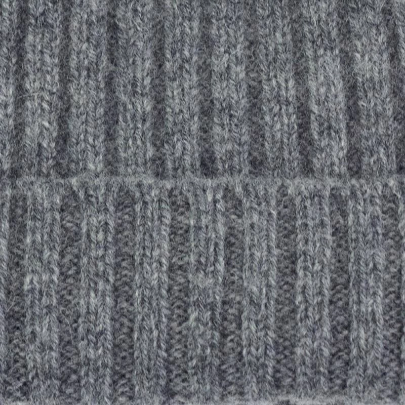 Best Pirce π Unisex 100% Lambswool Ribbed Beanie Grey By Paul James Knitwear π 4 Best Pirce π Unisex 100% Lambswool Ribbed Beanie Grey By Paul James Knitwear π - Image 2