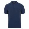Best Sale 👏 Mens Midweight 100% Cotton Short Sleeve Polo Zachary 👕 Shirt - Blue Melange By Paul James Knitwear 😀 -us-Paul James Knitwear Sales 2022 lgihczjokwvonxfih54q