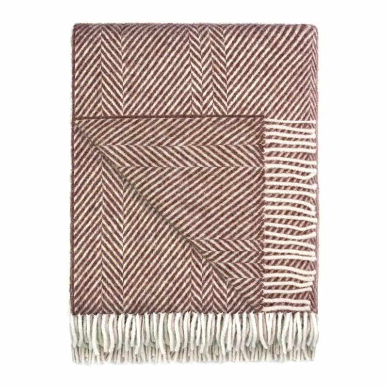 Budget π Wilde Heavyweight Undyed British Wool Chevron Blanket By Paul James Knitwear β 4 Budget π Wilde Heavyweight Undyed British Wool Chevron Blanket By Paul James Knitwear β - Image 2